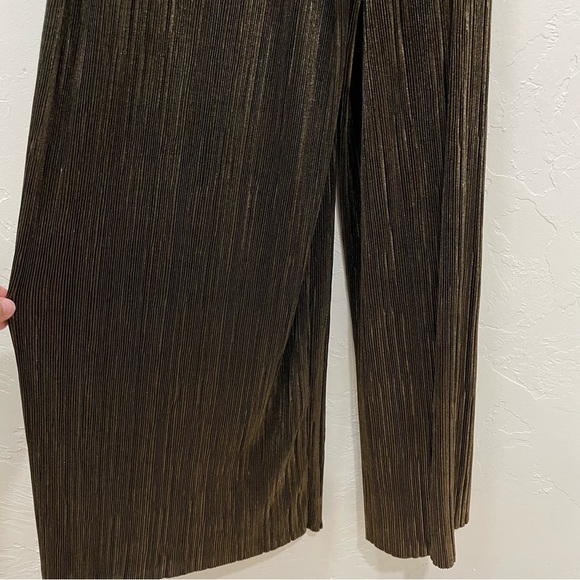 Vanessa Virginia by Anthropologie Pont Neuf Gold Metallic Jumpsuit Women's XS - Picture 8 of 16